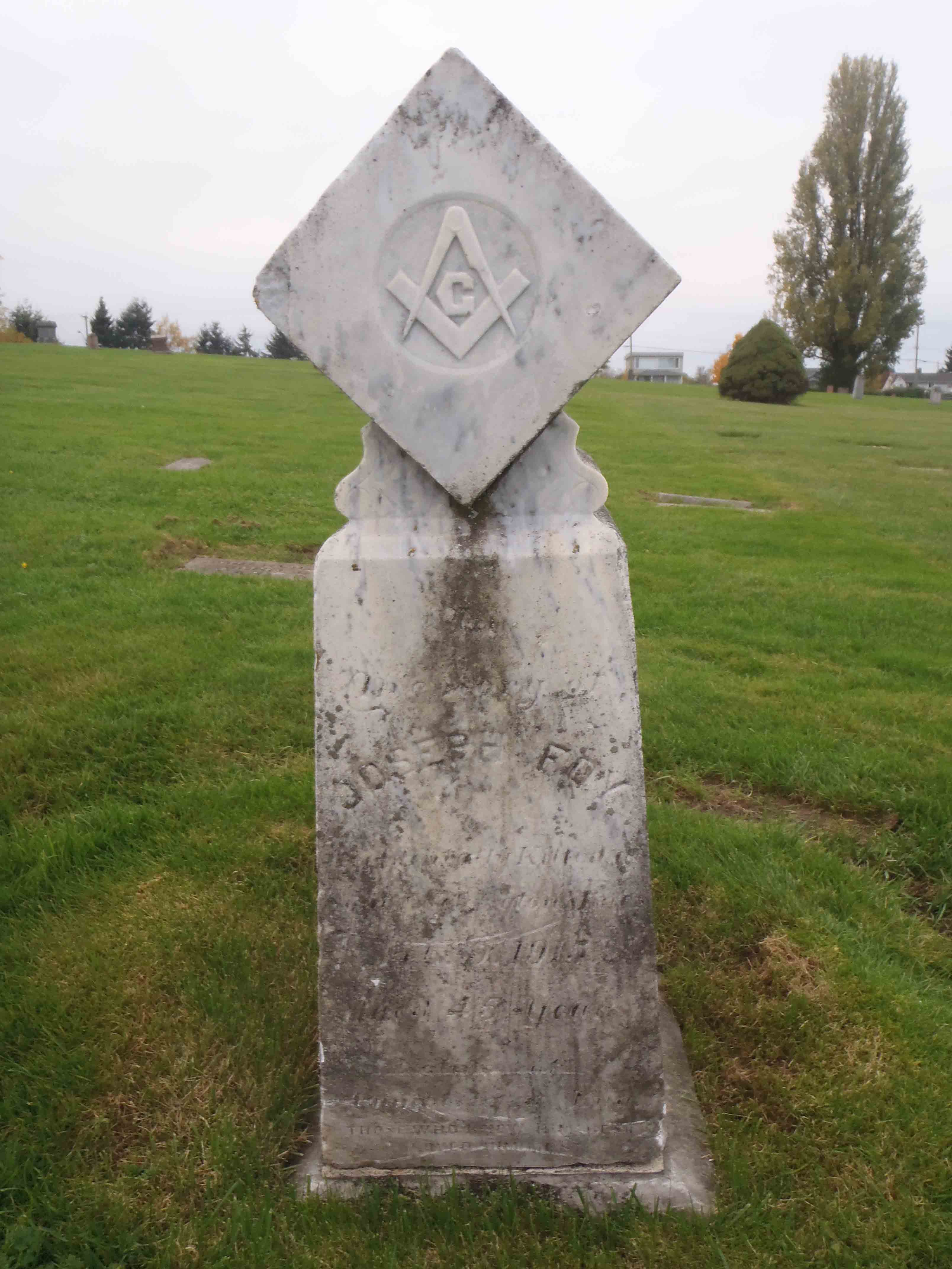 Joseph Foy grave marker